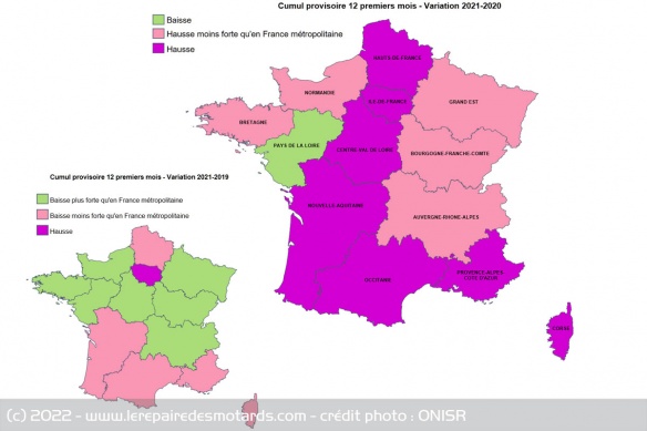 Evolution de la mortalité selon les régions Evolution de la mortalité selon les régions
