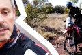 Un homme aventure à moto Transat Verte