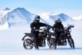 A moto pôle Sud