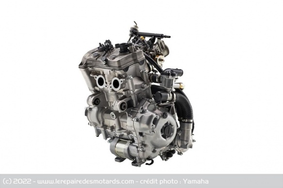 Le bicylindre Yamaha de 499 cm3 du prototype XU-L Le bicylindre Yamaha de 499 cm3 du prototype XU-L