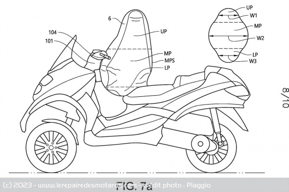 Un airbag pour le Piaggio MP3 Un airbag pour le Piaggio MP3
