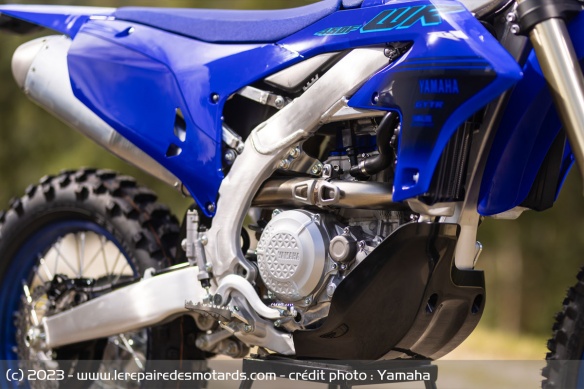 Le châssis de la Yamaha WR450F 2024 Le châssis de la Yamaha WR450F 2024
