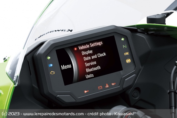 Compteur de la Kawasaki Ninja ZX-6R 636 2024 Compteur de la Kawasaki Ninja ZX-6R 636 2024