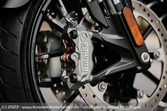 Les étriers radiaux Brembo de l'Indian Sport Chief