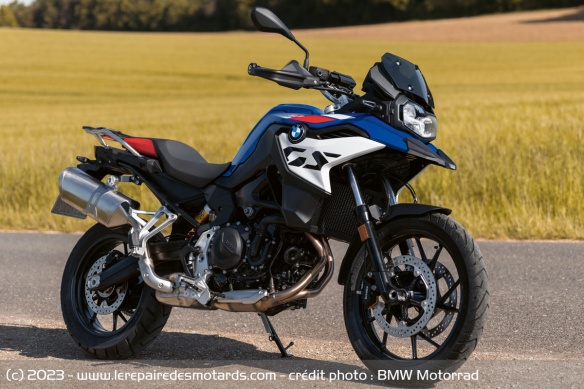 La F 800 GS conserve l'habillage et la partie cycle de la F 750 GS La F 800 GS conserve l'habillage et la partie cycle de la F 750 GS
