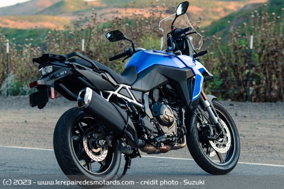L'ergonomie de la Suzuki V-Strom 800 SE a été ajustée