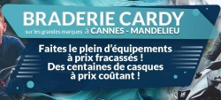 Promo : braderie sur l'équipement motard à Cannes