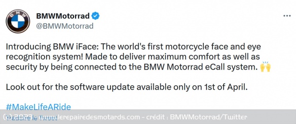 L'iFace est bien un canular de BMW pour le 1er avril L'iFace est bien un canular de BMW pour le 1er avril