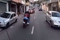 Course poursuite à moto Brésil