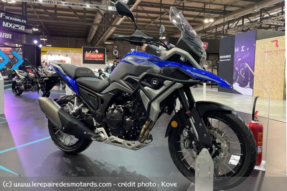 Le trail Kove 510X lors de l'EICMA 2022 Le trail Kove 510X lors de l'EICMA 2022