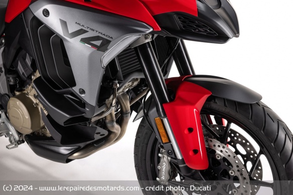 La fourche Marzocchi de la Ducati Multistrada V4
