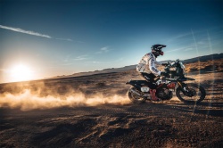 victoire Cerutti dans la 4e étape (c) photo : Africa Eco Race