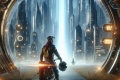 Odyssée 2049 motard gardien route liberté