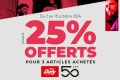 Promo à 25 remise chez Dafy