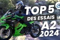 Top 5 essais motos 2024 A2