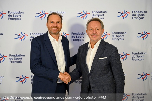 Sébastien Poirier, Président de la FFM et Thierry Braillard, Président de la Fondation du Sport Français Sébastien Poirier, Président de la FFM et Thierry Braillard, Président de la Fondation du Sport Français