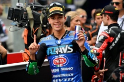 Diogo Moreira lutte actuellement pour le titre Moto2 - Crédit photo : PSP / FIM