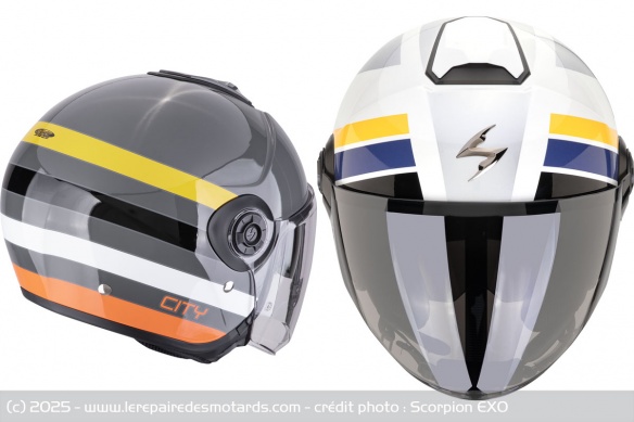 Casques jets EXO-City II Bee et Blur