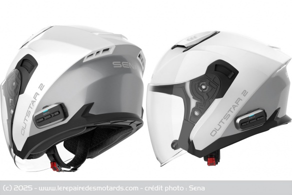 Casque jet connecté Sena Outstar 2