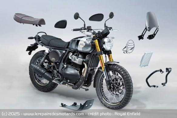 Le kit accessoires de la Royal Enfield Bear 650 Le kit accessoires de la Royal Enfield Bear 650