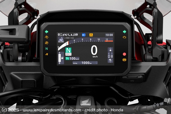 Le compteur TFT de la Honda CB1000GT