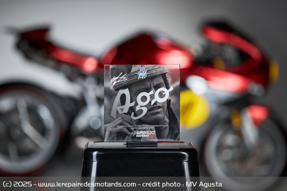 Produite à 83 exemplaires pour les 83 ans d'Agostini, la moto est vendue 83.000 euros Produite à 83 exemplaires pour les 83 ans d'Agostini, la moto est vendue 83.000 euros