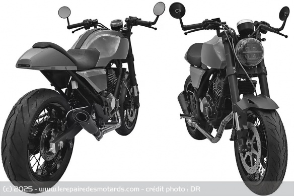Le prototype s'appuie sur la base de la CB300F asiatique Le prototype s'appuie sur la base de la CB300F asiatique