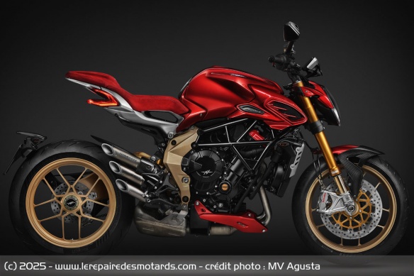 Le monobras oscillant de la MV Agusta Brutale Serie Oro