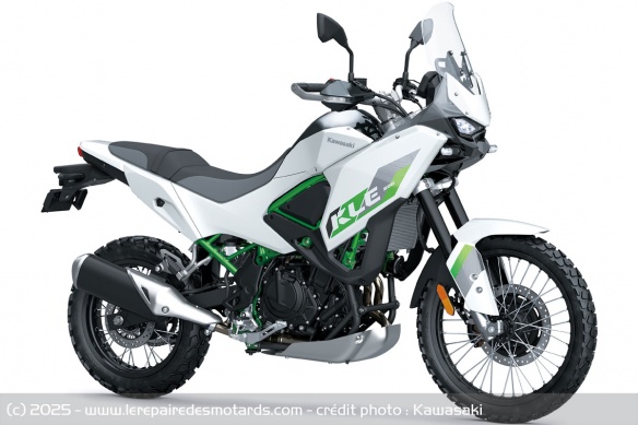 Trail Kawasaki KLE500 SE Blanc Pearl Blizzard