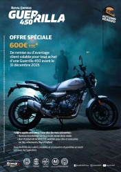 Promos Royal Enfield : jusqu'à 600 euros d'avantages