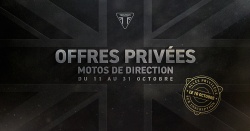 Triumph lance ses ventes privées de motos