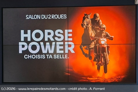 Des motos face chevaux, c'est l'idée d'une nouvelle animation de cette 33e édition Des motos face chevaux, c'est l'idée d'une nouvelle animation de cette 33e édition