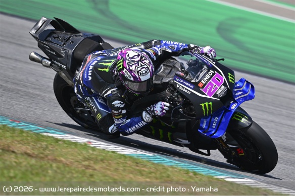 Fabio Quartararo sur la Yamaha M1 V4