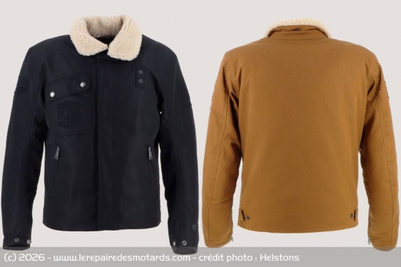 Blousons hiver Helstons Sergeant tissu technique et Canvas Blousons hiver Helstons Sergeant tissu technique et Canvas