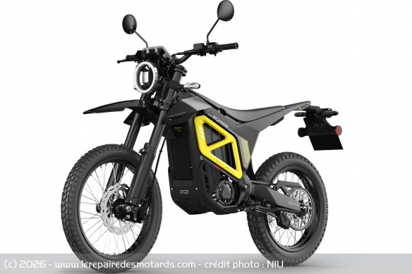 Moto &eacute;lectrique Niu XQi 500