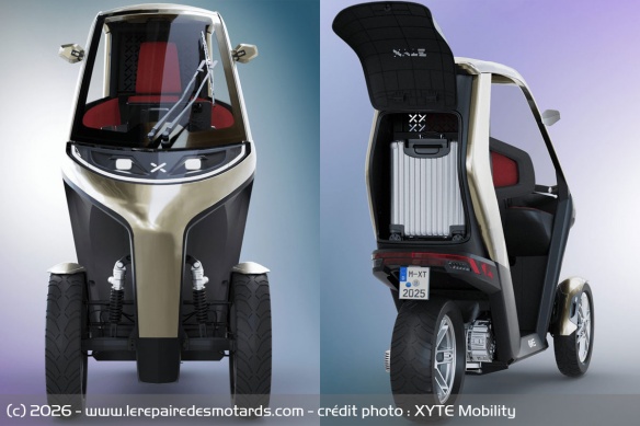Le XYTE One revendique jusqu'à 100 km/h et 100 km d'autonomie environ Le XYTE One revendique jusqu'à 100 km/h et 100 km d'autonomie environ