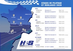 Stages de pilotage sur circuit H2S