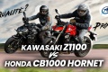 Comparo roadsters 1000   Kawasaki Z1100 vs Honda CB1000 Hornet