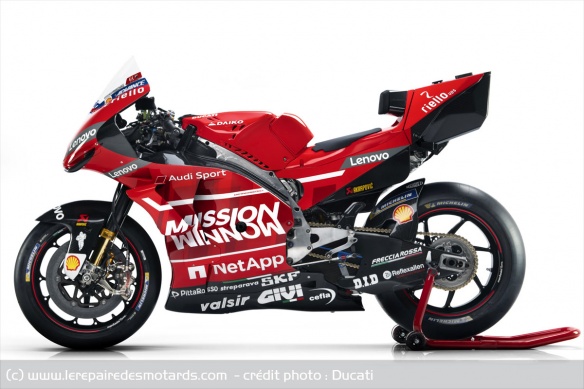 La Ducati Desmosedici GP19 La Ducati Desmosedici GP19
