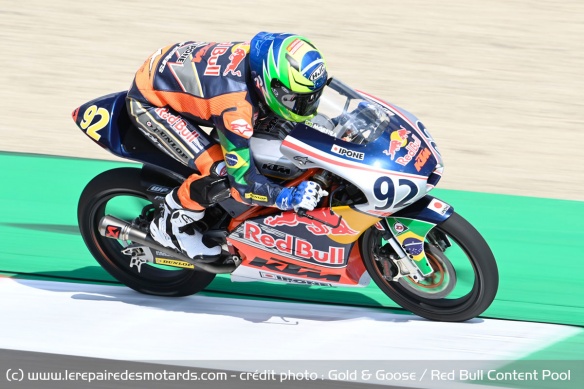 Diogo Moreira en 2021 durant la Red Bull MotoGP Rookies Cup