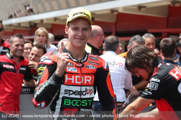 Fabio Quartararo lors du GP Moto2 de Catalunya en 2017 Fabio Quartararo lors du GP Moto2 de Catalunya en 2017