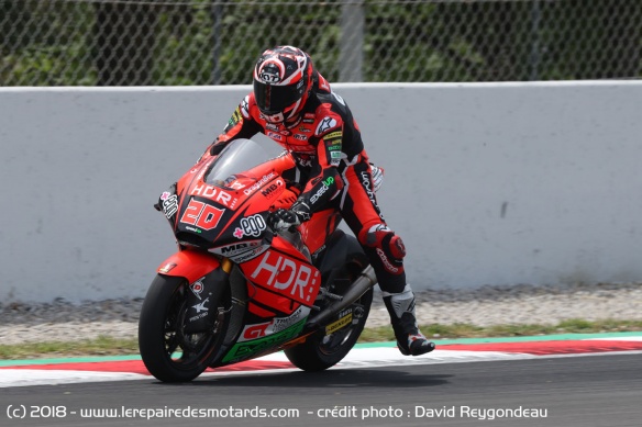 Fabio Quartararo lors de sa première victoire en Grand Prix Fabio Quartararo lors de sa première victoire en Grand Prix