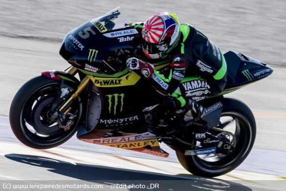 Zarco sur la Yamaha M1 du team Tech3 Zarco sur la Yamaha M1 du team Tech3