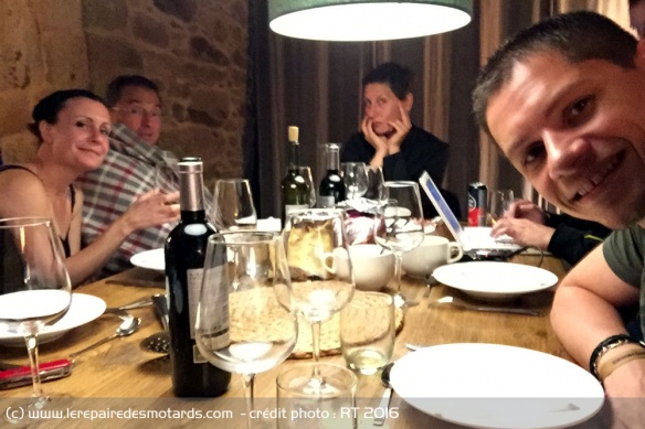 Dîner dans la maison de Compostelle