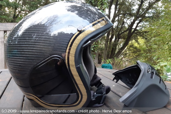 Le casque jet Shark S-Drak Carbon Le casque jet Shark S-Drak Carbon