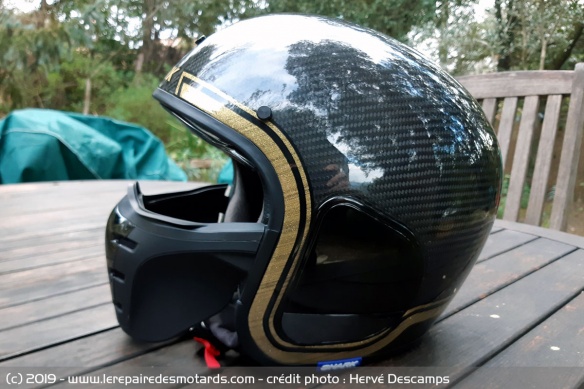 Essai du casque jet Shark S-Drak Carbon Essai du casque jet Shark S-Drak Carbon