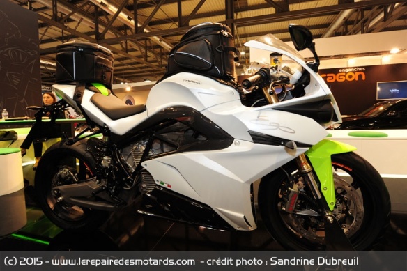 L'Energica EGO, premier modèle commercialisé par le constructeur italien L'Energica EGO, premier modèle commercialisé par le constructeur italien