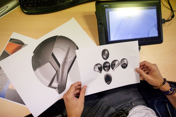 Dessin casque (c) photo : Shark