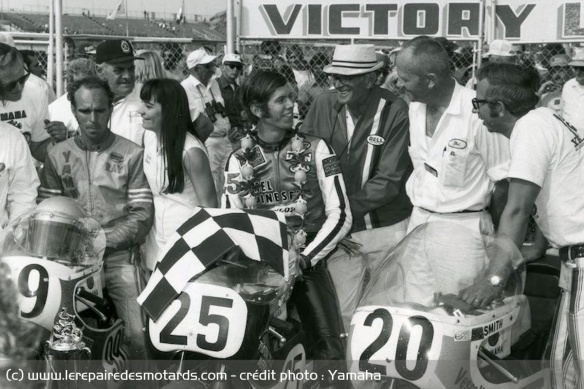 Giacomo Agostini s'est lui aussi imposé à Daytona, avec Yamaha en 1974