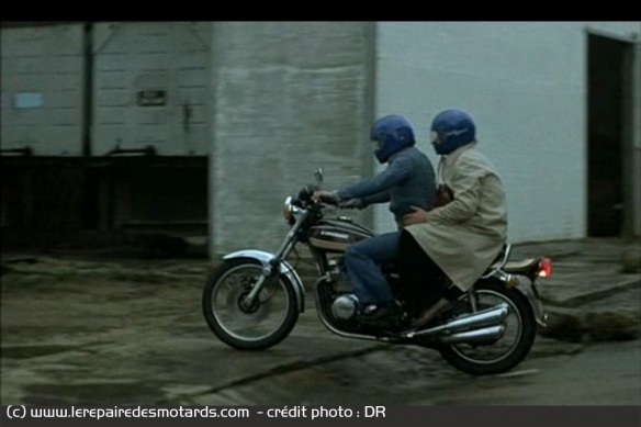 L'épervier et son complice en Kawasaki 900 Z1 L'épervier et son complice en Kawasaki 900 Z1